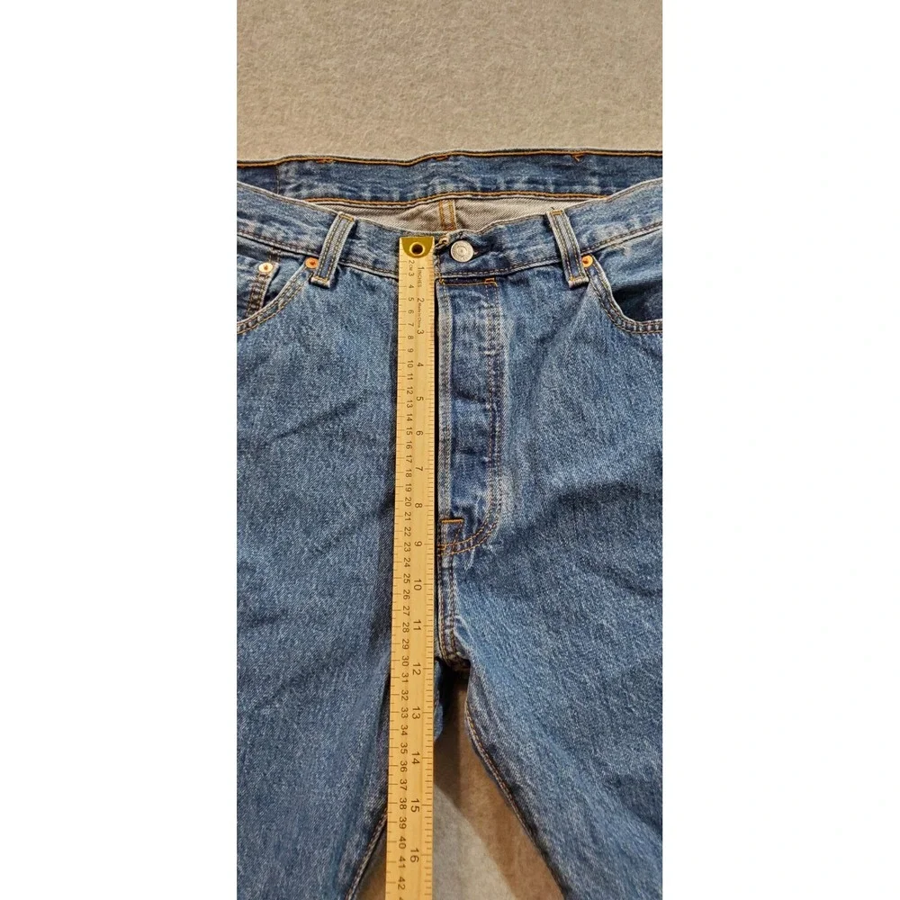 Levis 501 Straight Leg Button Fly Mens Jeans -‎ 38x34 , Blue, 100% Cotton